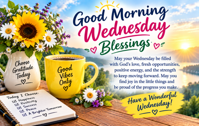 Good Morning Wednesday Blessings